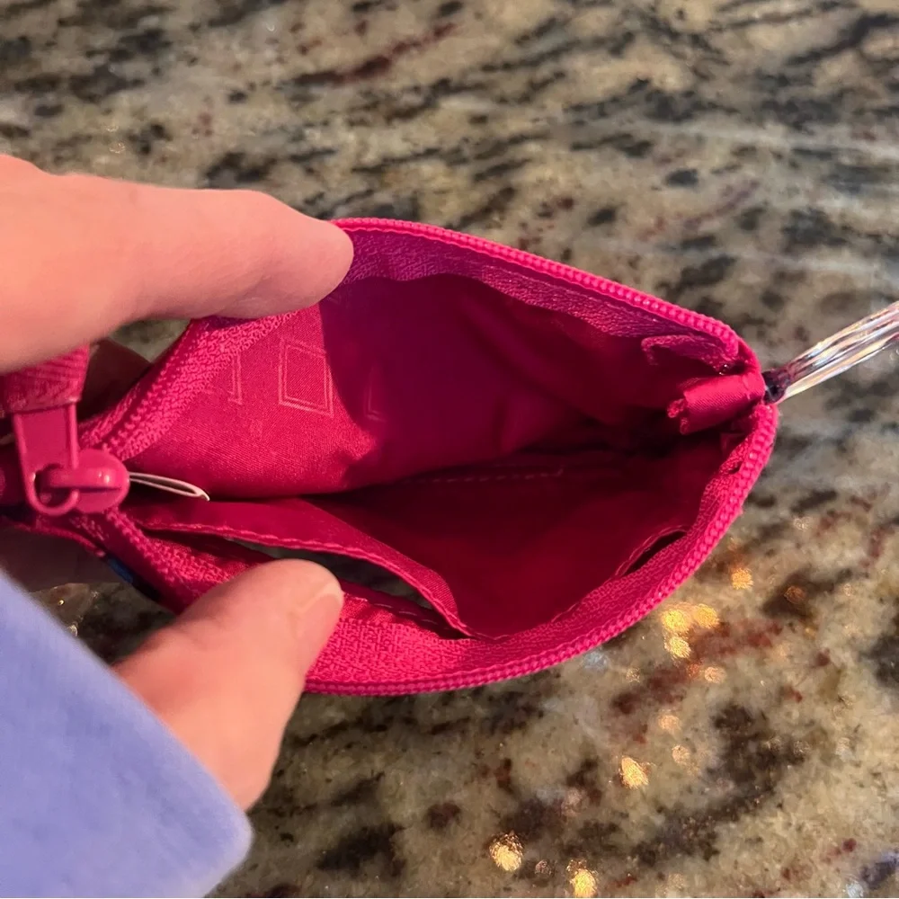 Vera Bradley Zip ID Case in “Bloom Berry” NWOT